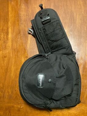tushbaby Black Baby Sling Bag with Multiple Storage Pockets
